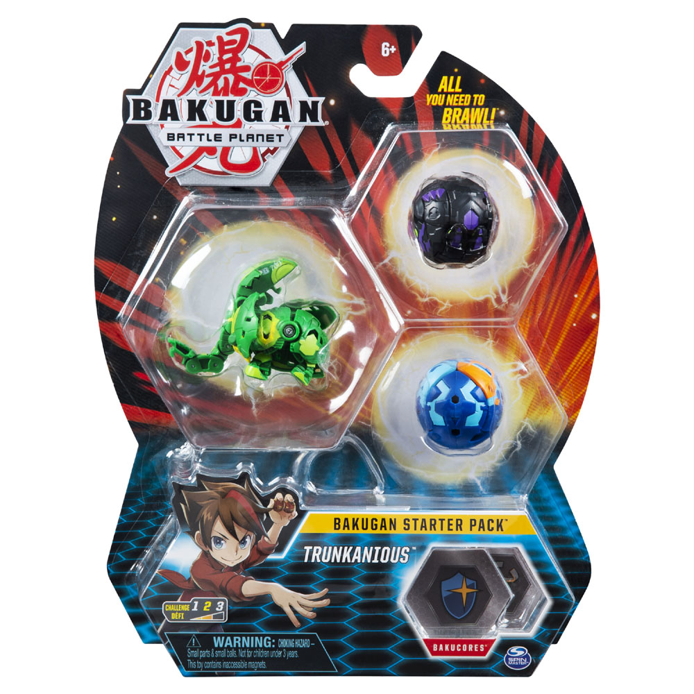 Bakugan Starter Pack 3-Pack, Trunkanious, Collectible Action Figures  Toys R Us Canada