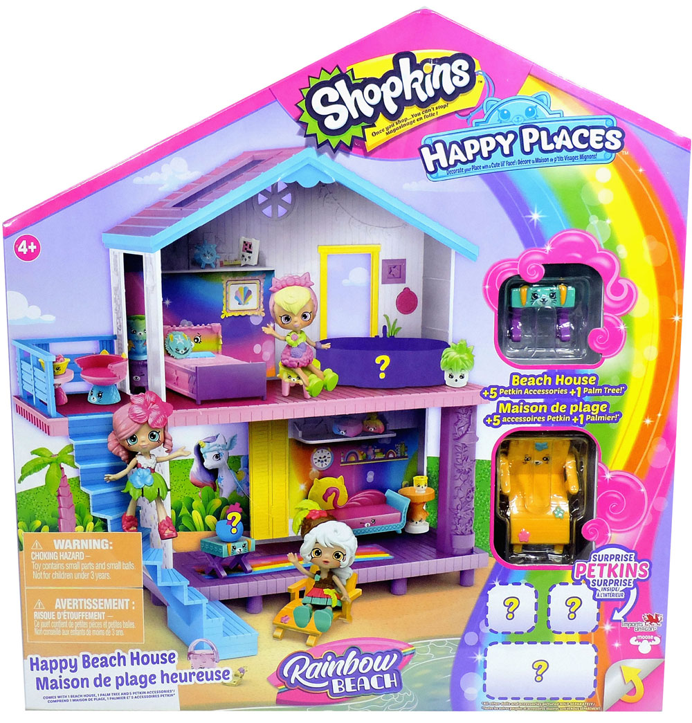 shopkins happy places rainbow beach house playset