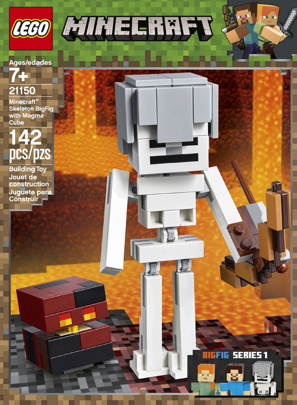 Lego Minecraft Skeleton Bigfig With Magma Cube Toys R Us Canada