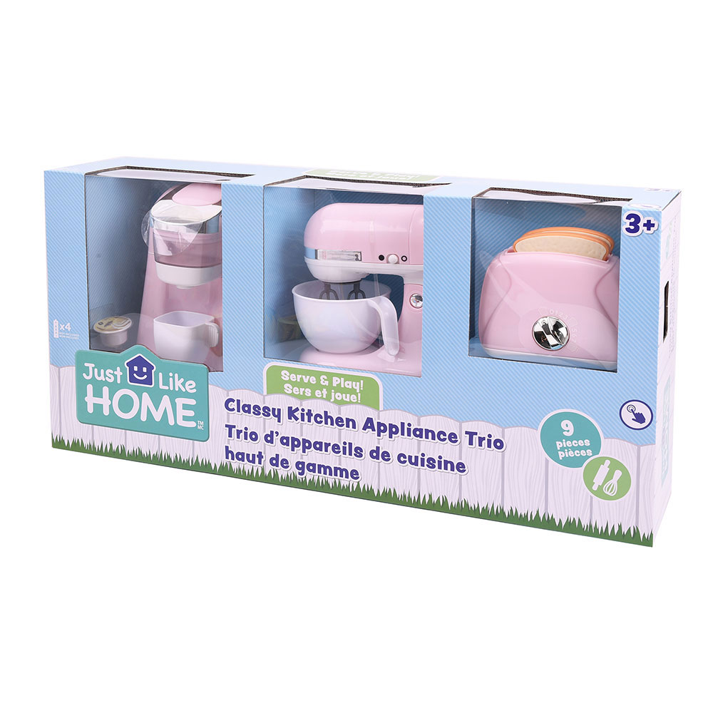 Just Like Home Classy Kitchen Appliance Trio Pink Toys R Us Canada