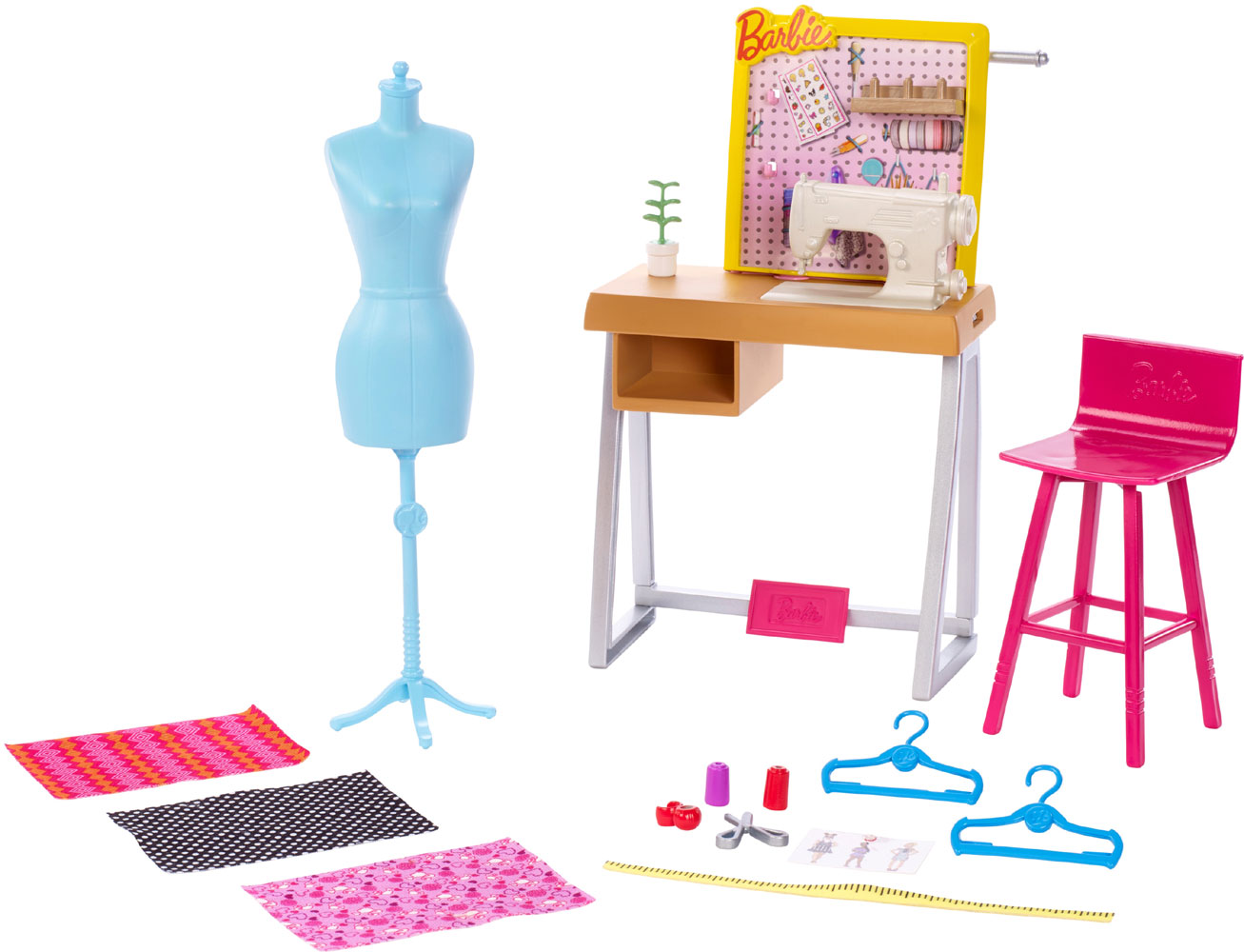 barbie sewing machine playset