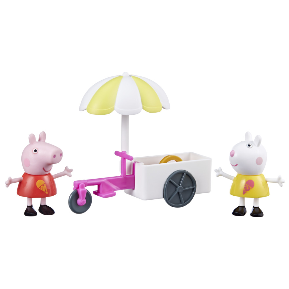 Peppa Pig Toys Peppa's Ice Cream Cart Playset with 2 Peppa Pig 