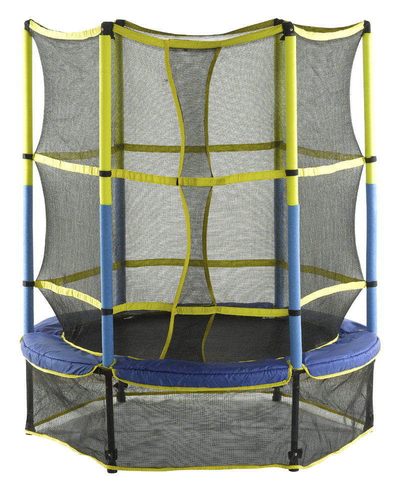 Upper Bounce 55 Kid-Friendly Trampoline & Enclosure Set equipped with  Easy Assemble Feature